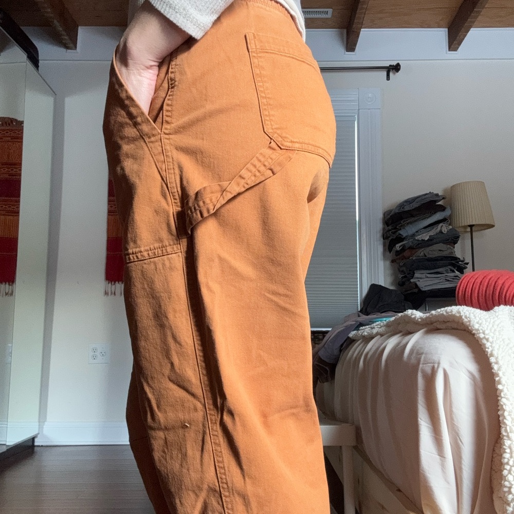 Old Navy Women’s Pulla Orange Pull-on Pants - Picture 3 of 6